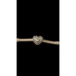 Unbranded silver heart charm for Pandora style charm bracelet